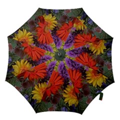 Colorful Flowers Hook Handle Umbrellas (large) by MichaelMoriartyPhotography