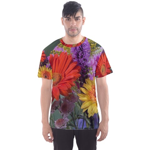 Colorful Flowers Men s Sport Mesh Tee by MichaelMoriartyPhotography