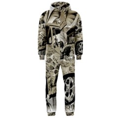 Old Ford Pick Up Truck  Hooded Jumpsuit (men) 