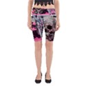 Skull and Bike Yoga Cropped Leggings View1