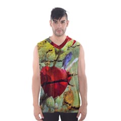 Rusty Globe Mallow Flower Men s Basketball Tank Top by MichaelMoriartyPhotography