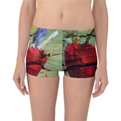 Rusty Globe Mallow Flower Boyleg Bikini Bottoms