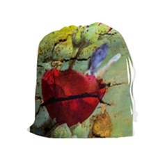 Rusty Globe Mallow Flower Drawstring Pouches (extra Large) by MichaelMoriartyPhotography