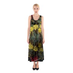 Cactus Flowers With Reflection Pool Sleeveless Maxi Dress by MichaelMoriartyPhotography