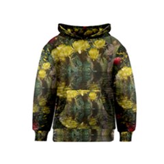 Cactus Flowers With Reflection Pool Kids  Pullover Hoodie