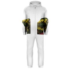 Cactus Flowers With Reflection Pool Hooded Jumpsuit (men) 