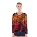 Marigold on Black Women s Long Sleeve Tee View1