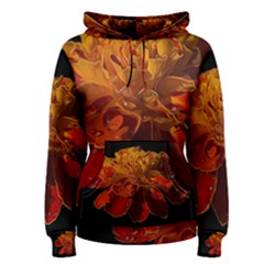 Marigold On Black Women s Pullover Hoodie by MichaelMoriartyPhotography