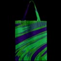 Swish Green Blue Zipper Classic Tote Bag View2