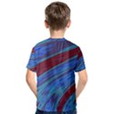 Swish Blue Red Abstract Kid s Cotton Tee View2