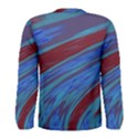 Swish Blue Red Abstract Men s Long Sleeve Tee View2