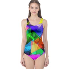 Colorful Triangles                                                                  Women s One Piece Swimsuit by LalyLauraFLM