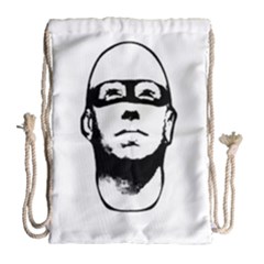 Baldhead Hero Comic Illustration Drawstring Bag (large) by dflcprints