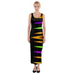 Fireworks And Calming Down Fitted Maxi Dress by pepitasart