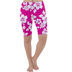 Pink Hawaiian Cropped Leggings 