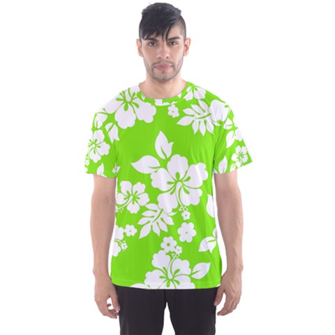 Lime Hawaiian Men s Sport Mesh Tee by AlohaStore