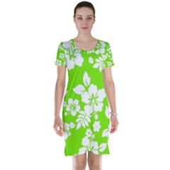 Lime Hawaiian Short Sleeve Nightdress