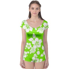 Lime Hawaiian Boyleg Leotard 