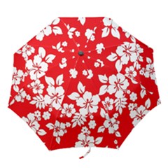 Red Hawaiian Folding Umbrellas by AlohaStore