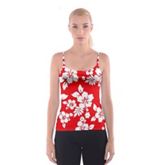 Red Hawaiian Spaghetti Strap Top