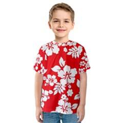 Red Hawaiian Kid s Sport Mesh Tee