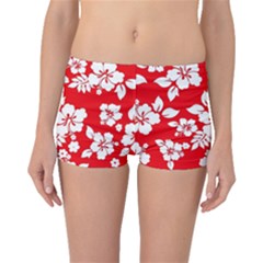 Red Hawaiian Boyleg Bikini Bottoms