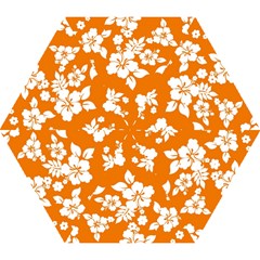 Orange Hawaiian Mini Folding Umbrellas by AlohaStore