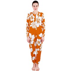 Orange Hawaiian Onepiece Jumpsuit (ladies) 