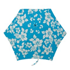 Light Blue Hawaiian Mini Folding Umbrellas by AlohaStore