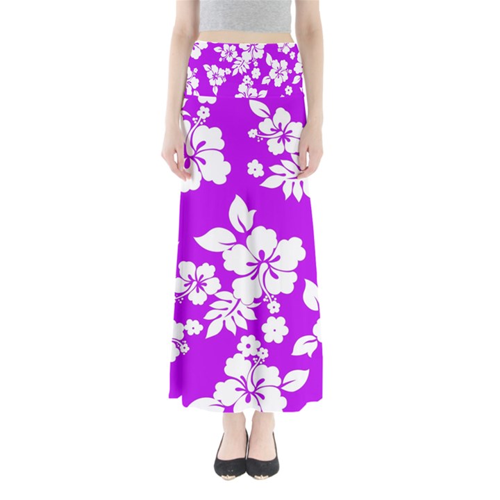 Purple Hawaiian Maxi Skirts