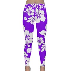 Violet Hawaiian Yoga Leggings by AlohaStore