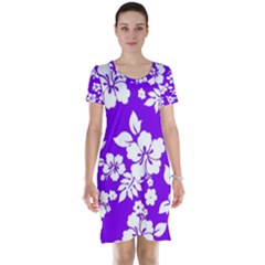 Violet Hawaiian Short Sleeve Nightdress by AlohaStore