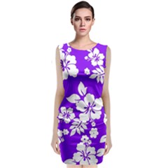 Violet Hawaiian Classic Sleeveless Midi Dress by AlohaStore