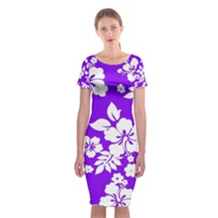 Violet Hawaiian Classic Short Sleeve Midi Dress by AlohaStore