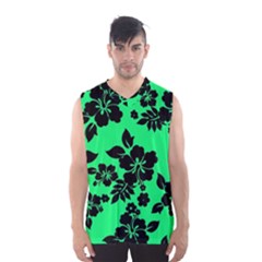 Dark Lime Hawaiian Men s Basketball Tank Top by AlohaStore