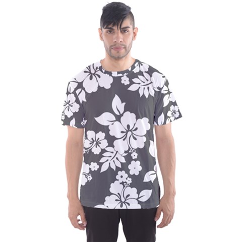 Gray Hawaiian Men s Sport Mesh Tee by AlohaStore