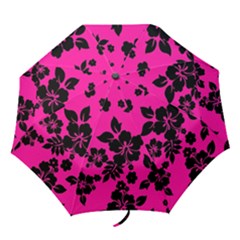 Dark Baby Pink Hawaiian Folding Umbrellas by AlohaStore