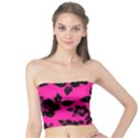 Dark Baby Pink Hawaiian Tube Top View1