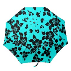 Blue Dark Hawaiian Folding Umbrellas by AlohaStore