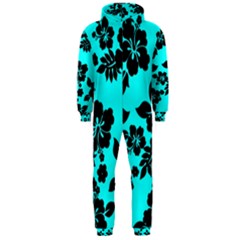 Blue Dark Hawaiian Hooded Jumpsuit (men)  by AlohaStore