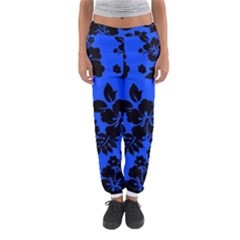 Dark Blue Hawaiian Women s Jogger Sweatpants by AlohaStore