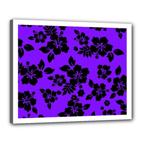 Violet Dark Hawaiian Canvas 20  X 16 