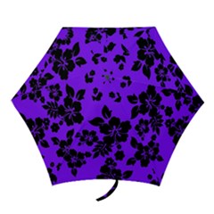 Violet Dark Hawaiian Mini Folding Umbrellas by AlohaStore