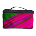 Swish Bright Pink Green Design Cosmetic Storage Case View1