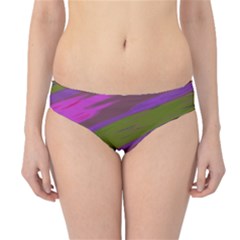 Swish Purple Green Hipster Bikini Bottoms by BrightVibesDesign