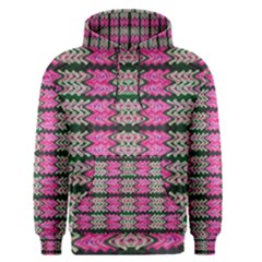 Pattern Tile Pink Green White Men s Pullover Hoodie