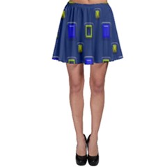 3d Rectangles                                                                      Skater Skirt by LalyLauraFLM