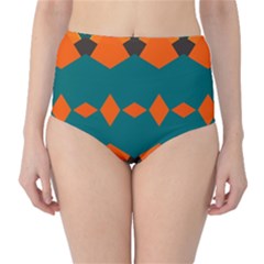 Rhombus And Other Shapes                                                                      High-waist Bikini Bottoms by LalyLauraFLM