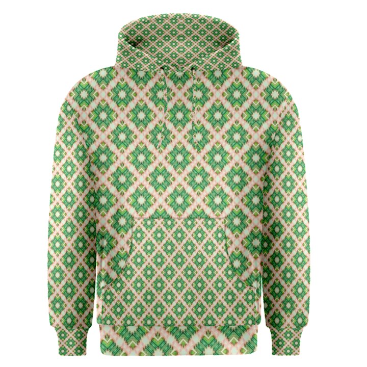 Crisscross Pastel Green Beige Men s Pullover Hoodie