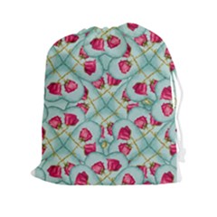 Love Motif Pattern Print Drawstring Pouches (xxl) by dflcprints